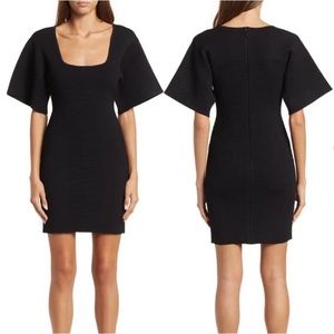 Herve Leger contour corset mini black dress